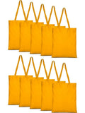 10 piece Large Capacity Shoulder Bag Cotton Tote Reusable Shopping Bag for Women