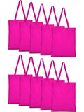 10 piece Large Capacity Shoulder Bag Cotton Tote Reusable Shopping Bag for Women