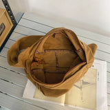 100% Cotton Canvas Shoulder Bags for Women Solid Leisure Or Travel Bags