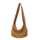 100% Cotton Canvas Shoulder Bags for Women Solid Leisure Or Travel Bags