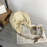 Women's Canvas Hobo Shoulder Bag Big Size School Book Laptop Mess