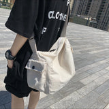 Cotton Teen Casual Canvas Shoulder Bag Female Crossbod