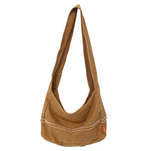 100% Cotton Teenager Casual Roomy School Book Hobo Handbag Female Eco-friendly