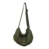 Teenager Canvas Hobo Shoulder Bag Student Casual Big Size School Book Laptop Bag