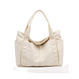 100% Cotton Totes For Women Large Capacity Canvas Shoulder Bags Solid Packages