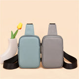 Genuine Leather Ladies Cell Phone Crossbody Bag Chest Bag