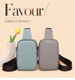 Genuine Leather Ladies Cell Phone Crossbody Bag Chest Bag