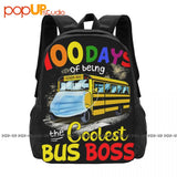 Cool Yellow Bus Backpack Large Capacity Schoolbag 3D Print