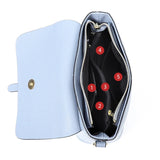 Leather Bucket Bag Women Crossbody Handbag Chain Shoulder Bag