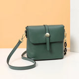 Leather Bucket Bag Women Crossbody Handbag Chain Shoulder Bag