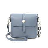 Leather Bucket Bag Women Crossbody Handbag Chain Shoulder Bag