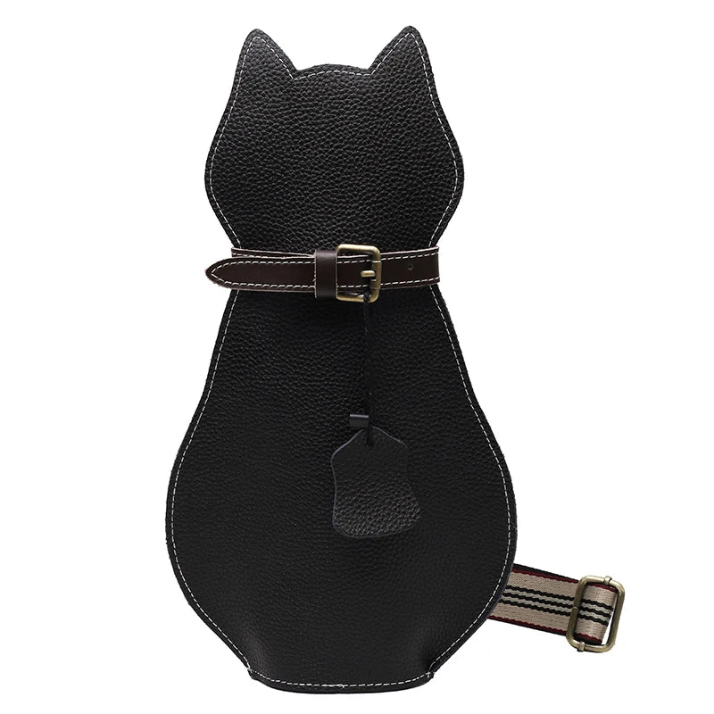 Cartoon Cat Shape Chest Bag Women Handbags Ladies Shoulder Bag