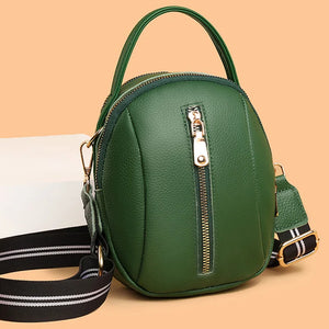 Leather Crossbody Bag for Women Small Shoulder Messenger Purse