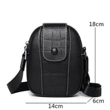 Leather Women Crossbody Zipper Shoulder Bag