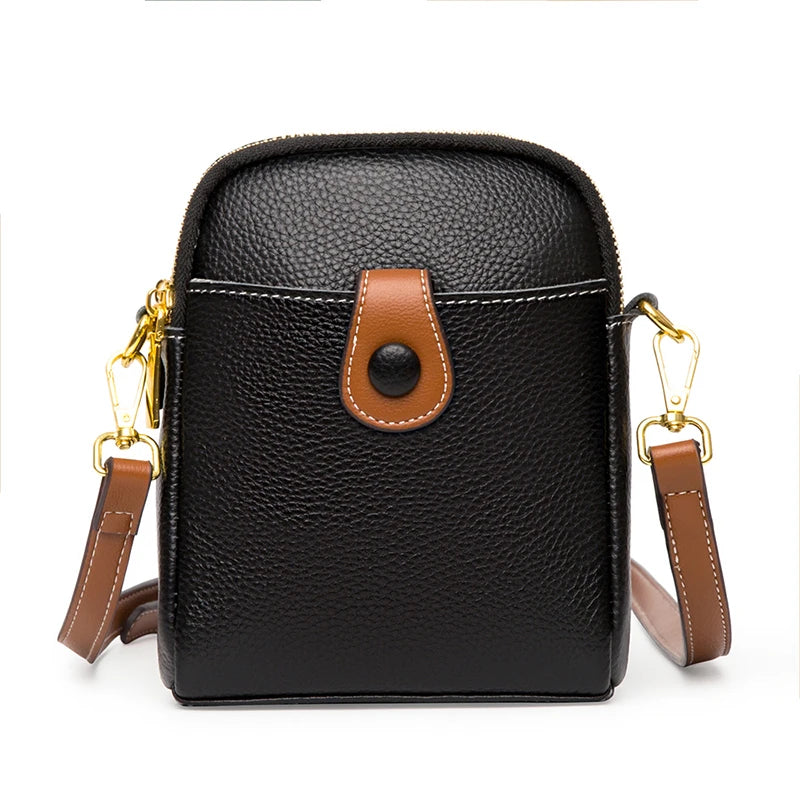 High Cowhide Shoulder Bags Ladies Small Bag