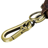 Leather Key Wallet Men Car Key Holder Zipper Keys Case