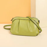 Leather Lady Shoulder Bags Small Handbag Crossbody Bag Gray