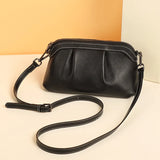 Leather Lady Shoulder Bags Small Handbag Crossbody Bag Gray