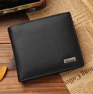 Premium Leather Men Wallets Real Cowhide Short Wallet