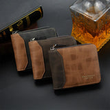 Real Cowhide Men Wallets Short Wallet Portefeuille Homme Business