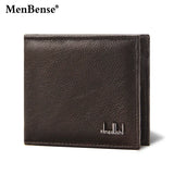 Real Cowhide Men Wallets Short Portefeuille Homme Gift