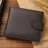 Genuine Leather Mens Wallet Short Portefeuille Homme Purses