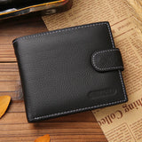 Genuine Leather Mens Wallet Short Portefeuille Homme Purses