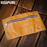 Leather Zipper Key Wallets Men Women Head Layer Cowhide Key Holder