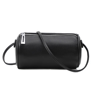 Leather Round Crossbody Bag Women Mini Shoulder Bags