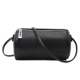 Leather Round Crossbody Bag Women Mini Shoulder Bags