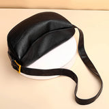 Genuine Leather Shoulder Bag Women's Half Moon Cowhide Messenger Bag
