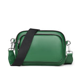 Leather Shoulder Crossbody Bag For Women 3 Layer Small Female Mobile Phone Bag
