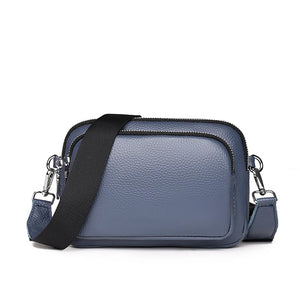 Leather Shoulder Crossbody Bag 3 Layer Small Female Mobile Phone Bag