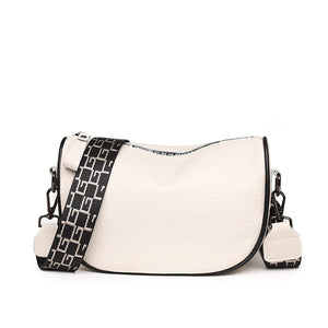 Solid Cow Leather Shoulder Crossbody Bag Women