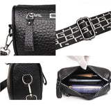 Solid Cow Leather Shoulder Crossbody Bag Women