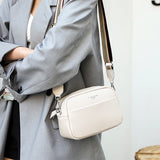 Leather Crossbody Bag with Wide Strap