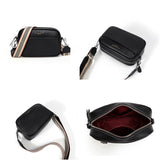 Leather Crossbody Bag with Wide Strap