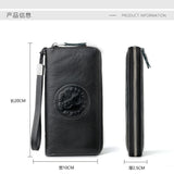 RFID Anti-theft Leather Men's Wallet Clutch Bag