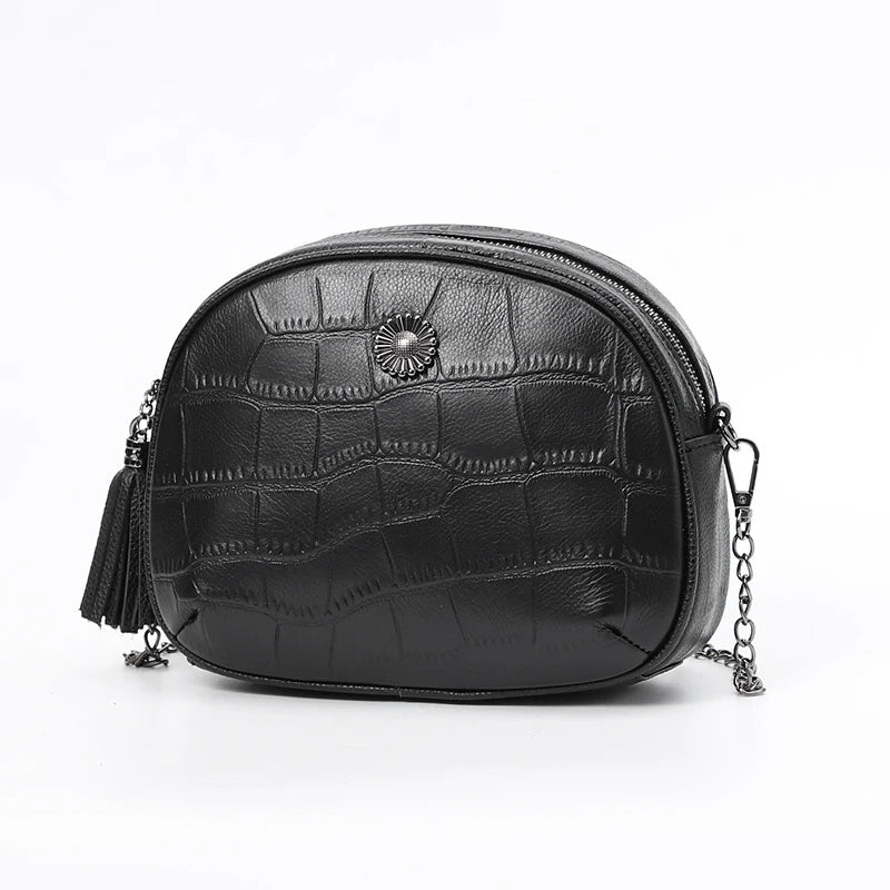 100% Leather Women Chain Bags Mini Bags Shoulder Crossbody Bag Style