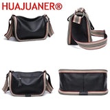 Leather Women Handbags Letters Shoulder Bags Cowhide Crossbody Tote