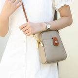 Soft Cowhide Women Shoulder Bag Small Female Messenger Mobile Phone Bag