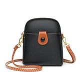 Soft Cowhide Women Shoulder Bag Small Female Messenger Mobile Phone Bag