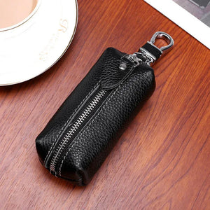 Leather Key Wallet Car Key Holders Organizer Chain Bag