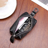 Leather Key Wallet Car Key Holders Organizer Chain Bag