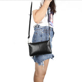 Leather Women Messenger Bag Envelope Clutch Crossbody Purse