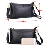 Leather Women Messenger Bag Envelope Clutch Crossbody Purse