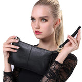 Leather Women Messenger Bag Envelope Clutch Crossbody Purse