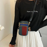 Soft Leather Women Shoulder Bag with Zipper