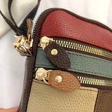 Soft Leather Women Shoulder Bag with Zipper