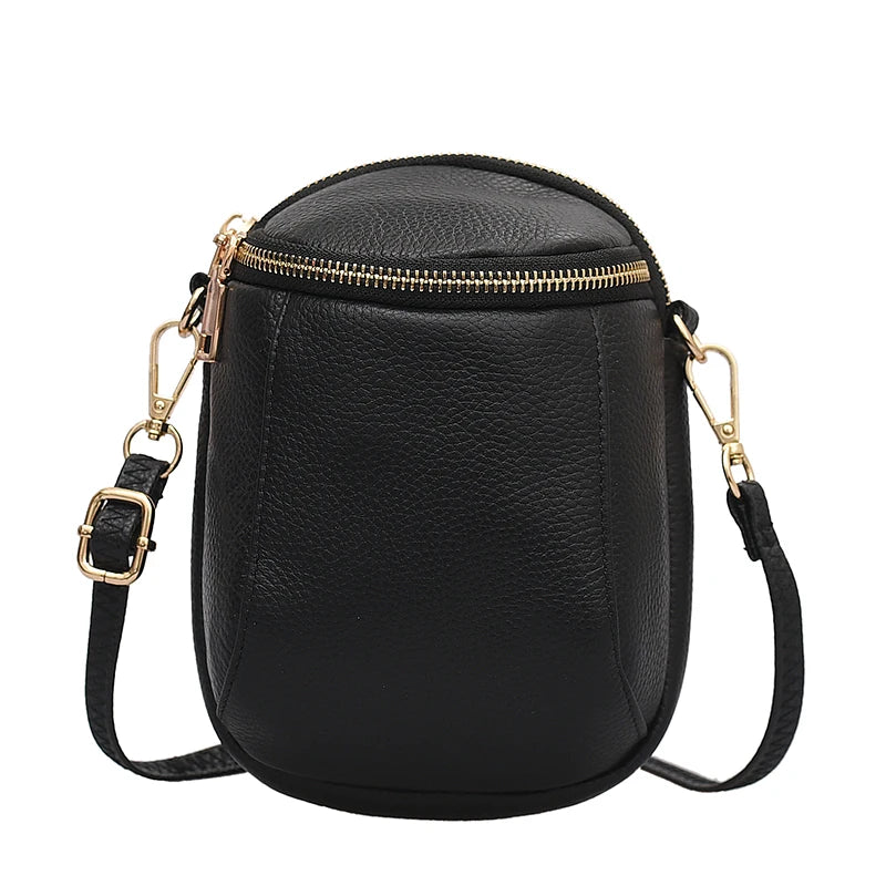 100% Leather Women Shoulder Bags Lady Mobile phone bag Cowhide Women Handbags